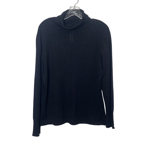 Style & Co Turtleneck Sweater Womens XXL Black New WOT - Picture 1 of 6